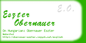 eszter obernauer business card